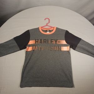 Harley Davidson Youth Shirt Long Sleeve Size 8-10